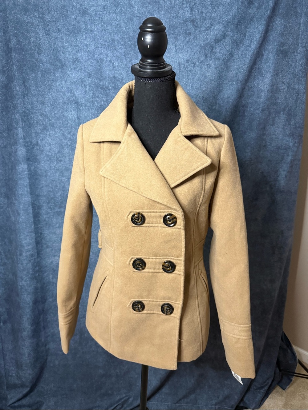 American Rag Camel Double-Breasted Peacoat